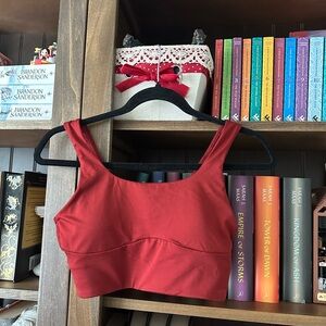 Red Gymshark sports bra